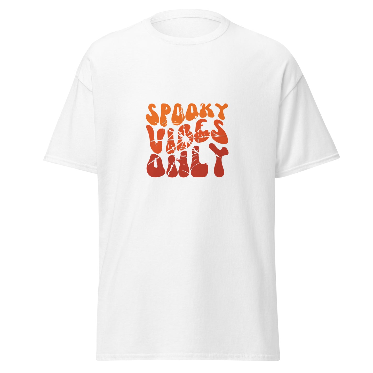 Spooky Vibes Only , Halloween Design Soft Style Heavy Cotton T-Shirt