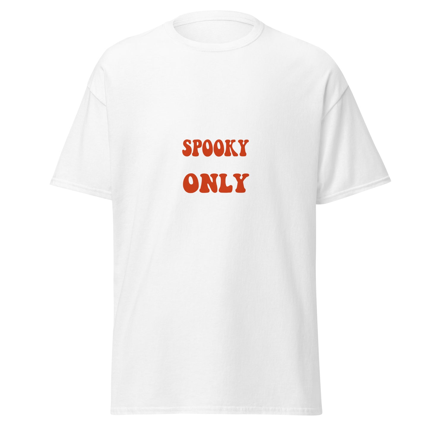 Spooky Vibes Only, Halloween-Design, weiches T-Shirt aus schwerer Baumwolle