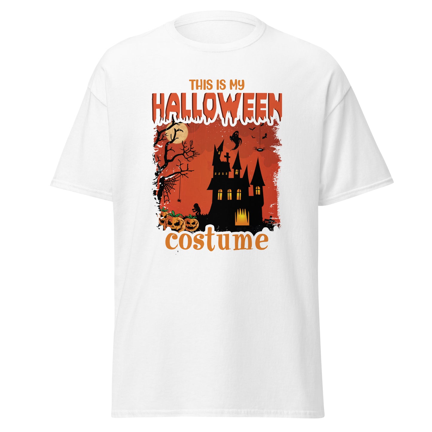 Este es mi disfraz de Halloween, camiseta de algodón pesado de estilo suave con diseño de Halloween