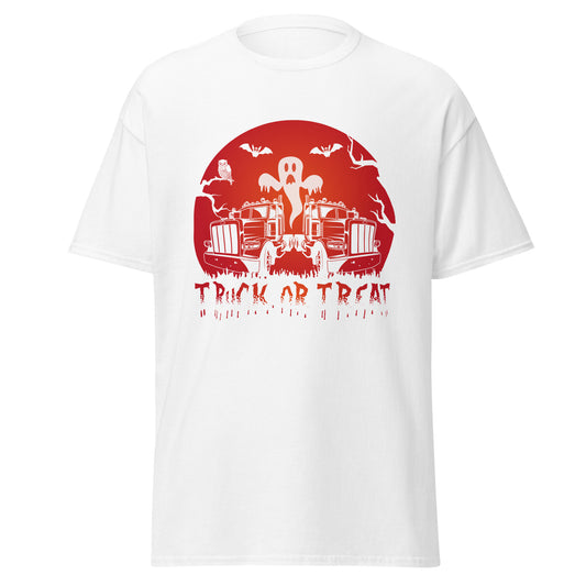 TRUCK OR TREAT , Halloween Design Soft Style Heavy Cotton T-Shirt