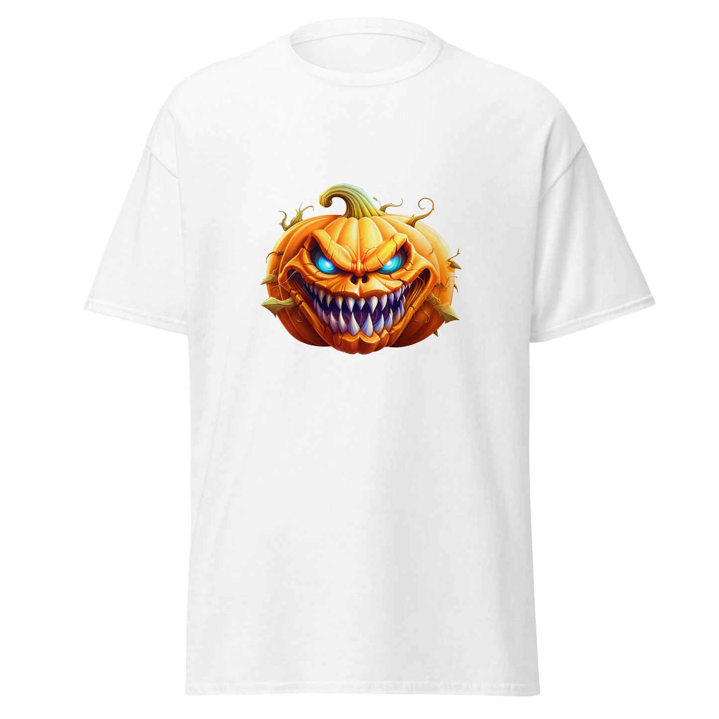 Aquarell-Halloween-Kürbis, Halloween-Design, weiches T-Shirt aus schwerer Baumwolle