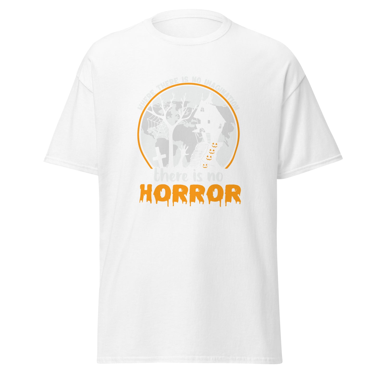 Where is No Imagination There is No Horror , Halloween Design Soft Style Heavy Cotton T-Shirt