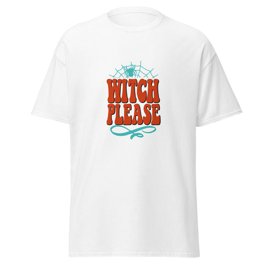 Witch Please, camiseta de algodón pesado de estilo suave con diseño de Halloween