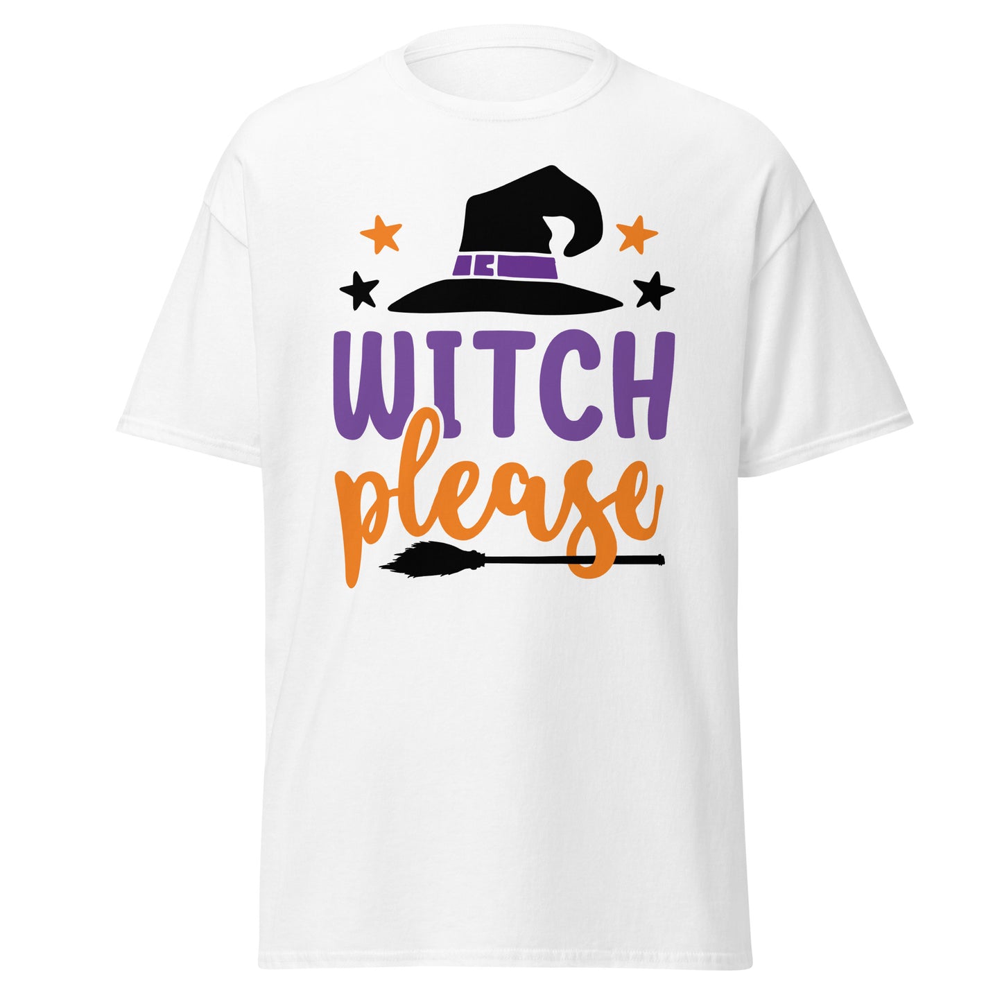 Witch Please, Halloween-Design, weiches T-Shirt aus schwerer Baumwolle