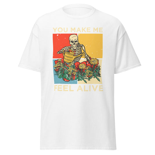 You Make Me Feel Alive , Halloween Design Soft Style Heavy Cotton T-Shirt