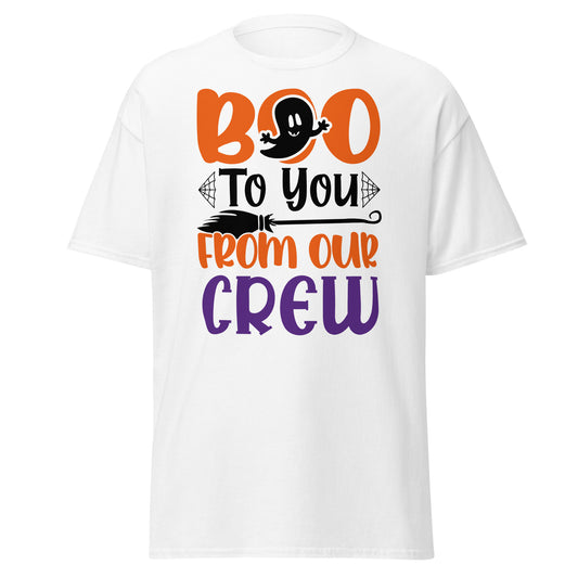 'Boo to You from Our Crew' Chic Halloween Tee