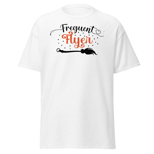 Broomstick Dreams, Halloween Soft Style T-Shirt for Frequent Broom Flyers