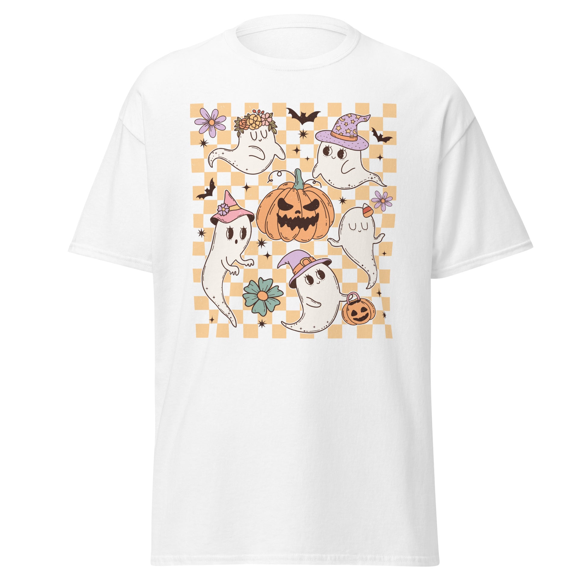 Charming Halloween Ghost, Soft Style Cotton T-Shirt