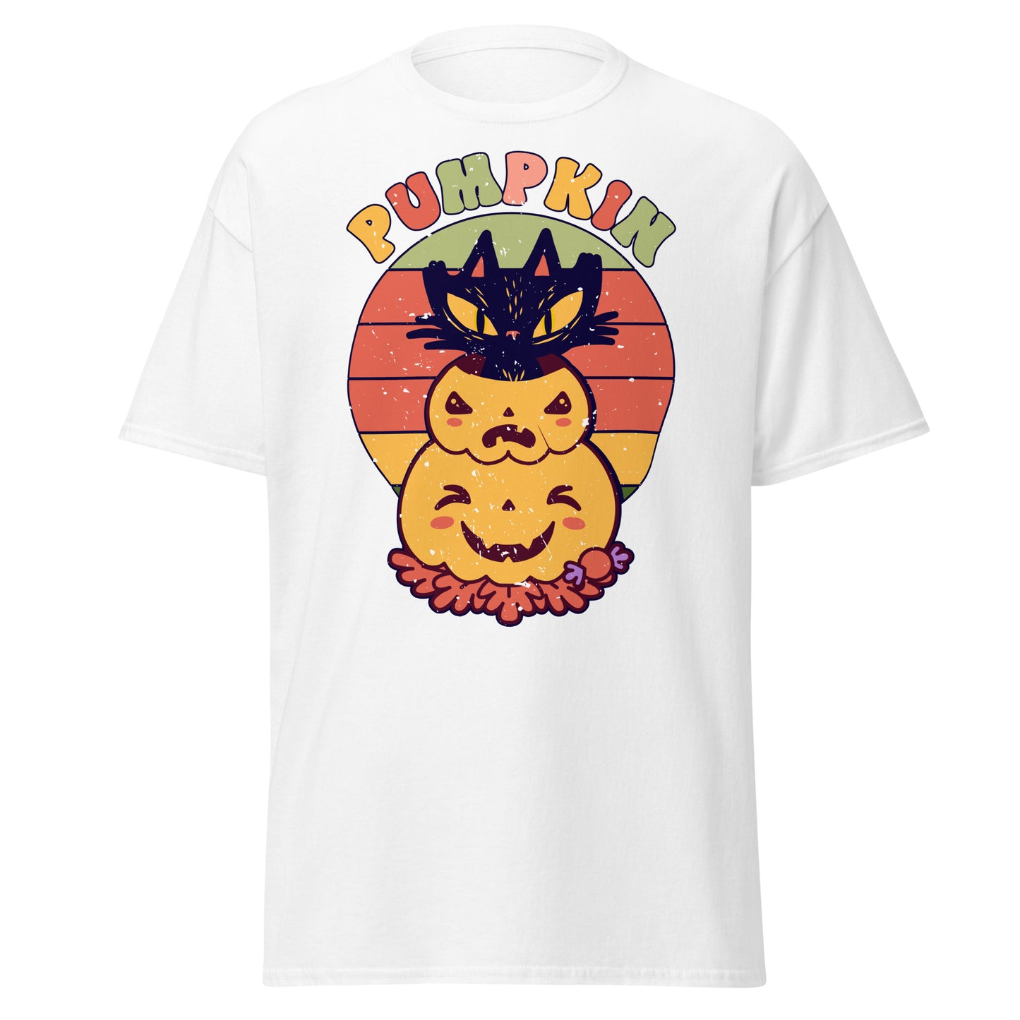 Haunt in Style: Halloween Pumpkin T-Shirt