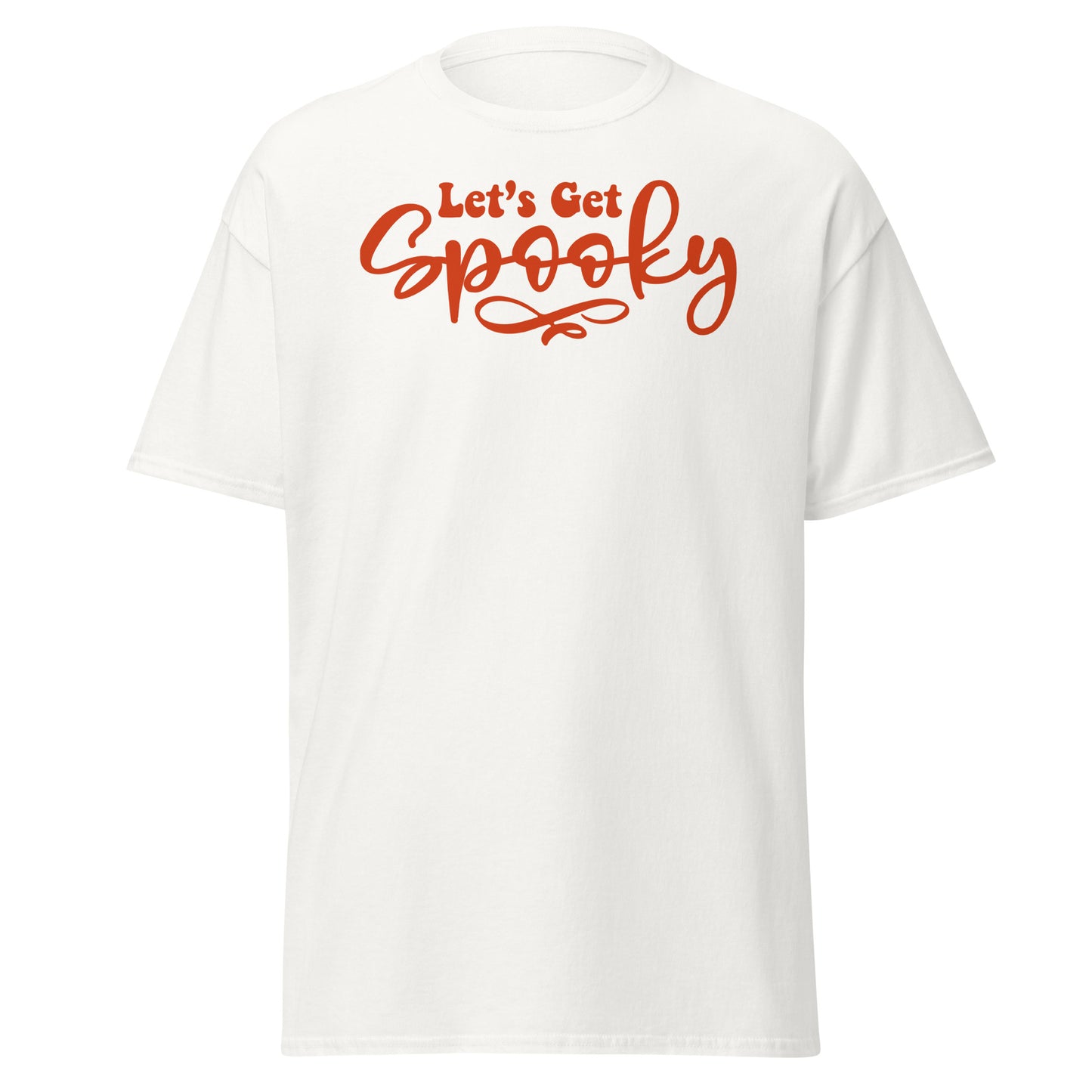 Let's get Spooky, camiseta de algodón pesado de estilo suave con diseño de Halloween