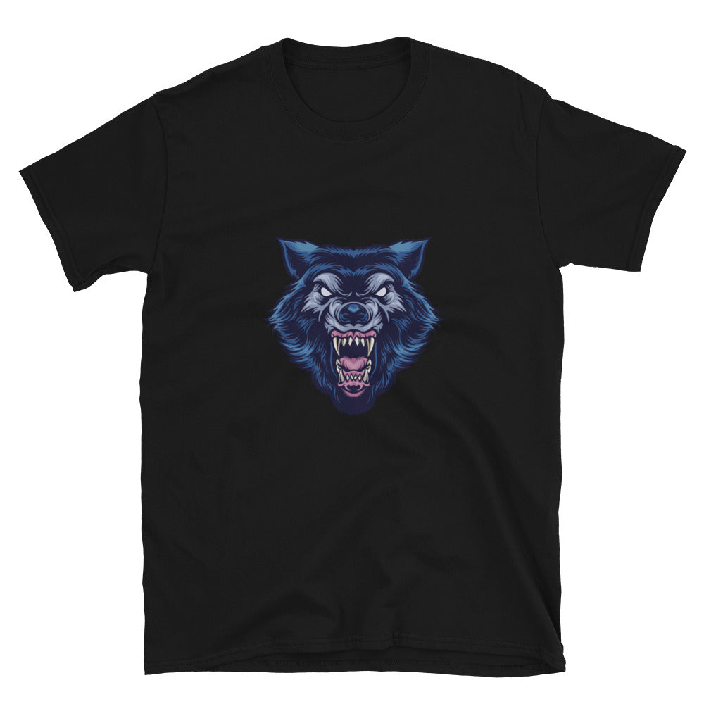 Wild wolf mascot Fit Unisex Softstyle T-Shirt
