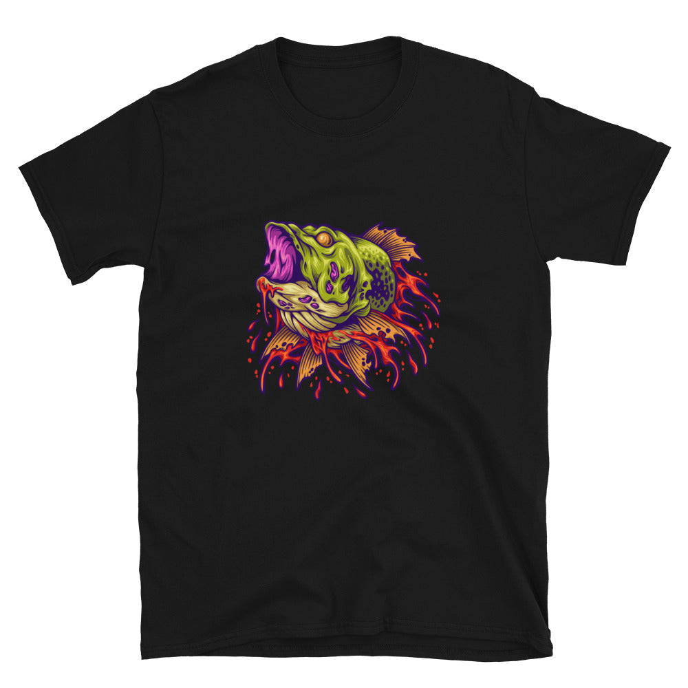 Scary fish head monster Fit Unisex Softstyle T-Shirt