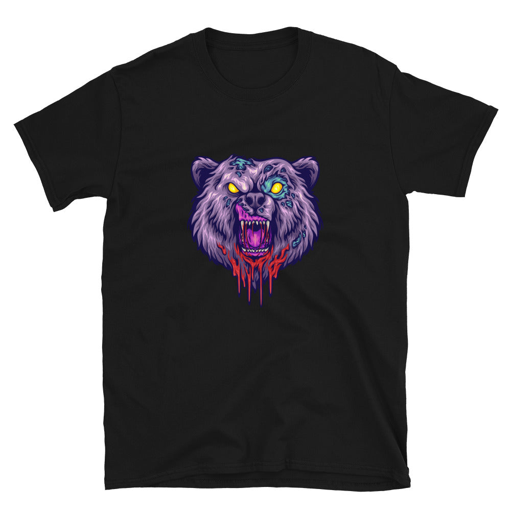 Scary bear head monster Fit Unisex Softstyle T-Shirt