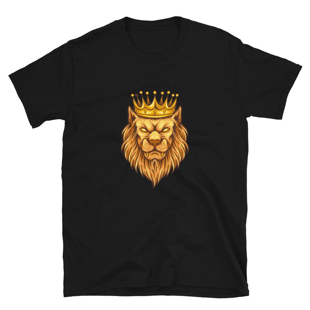 Vintage elegante corona del rey león Fit Unisex Softstyle Camiseta