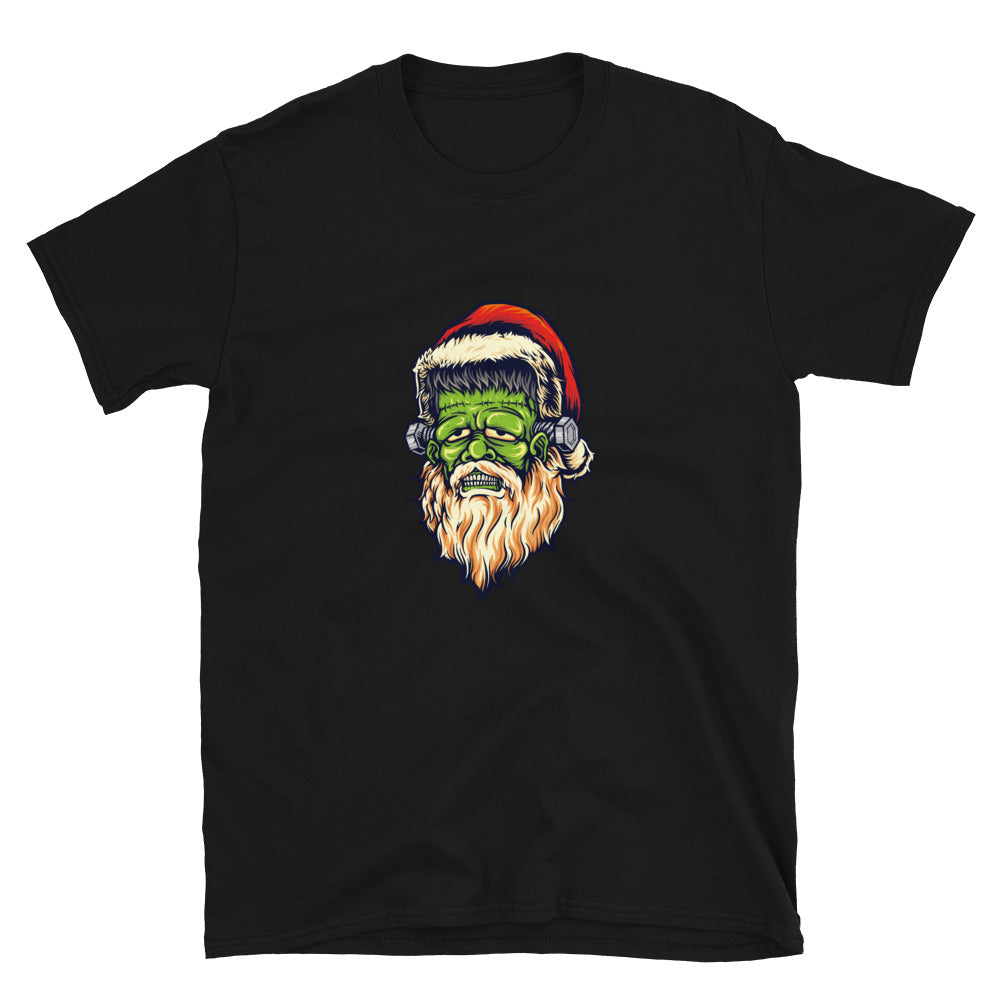 Scary santa frankenstein Halloween Fit Camiseta unisex de estilo suave