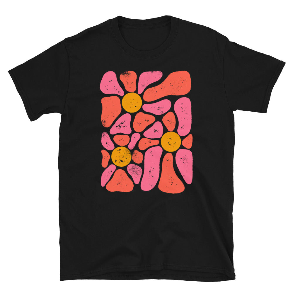 1970's Disco Flower Power - Fit Unisex Softstyle T-Shirt