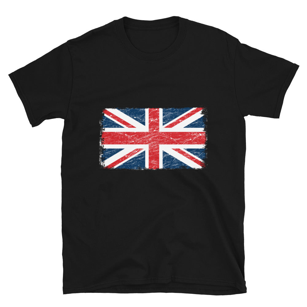 UK Flag Grunge Fit Unisex Softstyle T-Shirt