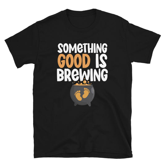 Something Good Is Brewing, Halloween Fit Unisex Softstyle T-Shirt