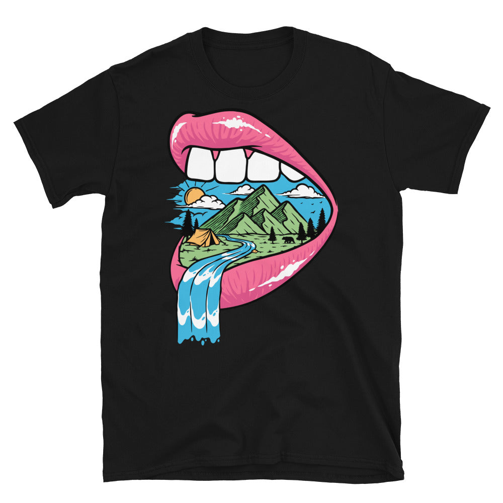 Mountain in the mouth Fit Unisex Softstyle T-Shirt