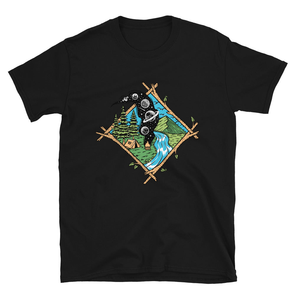 The Universe at the Campfire Fit Unisex Softstyle T-Shirt