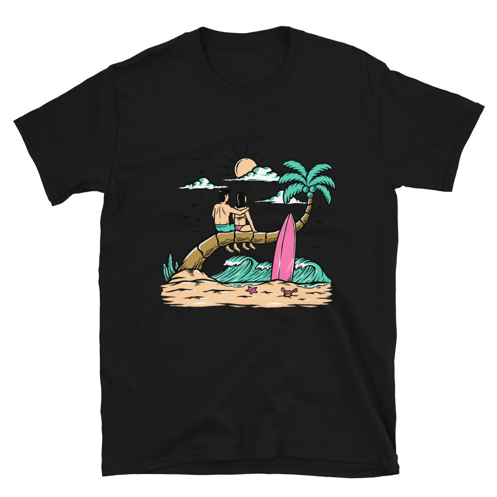 Romantic on the beach Fit Unisex Softstyle T-Shirt