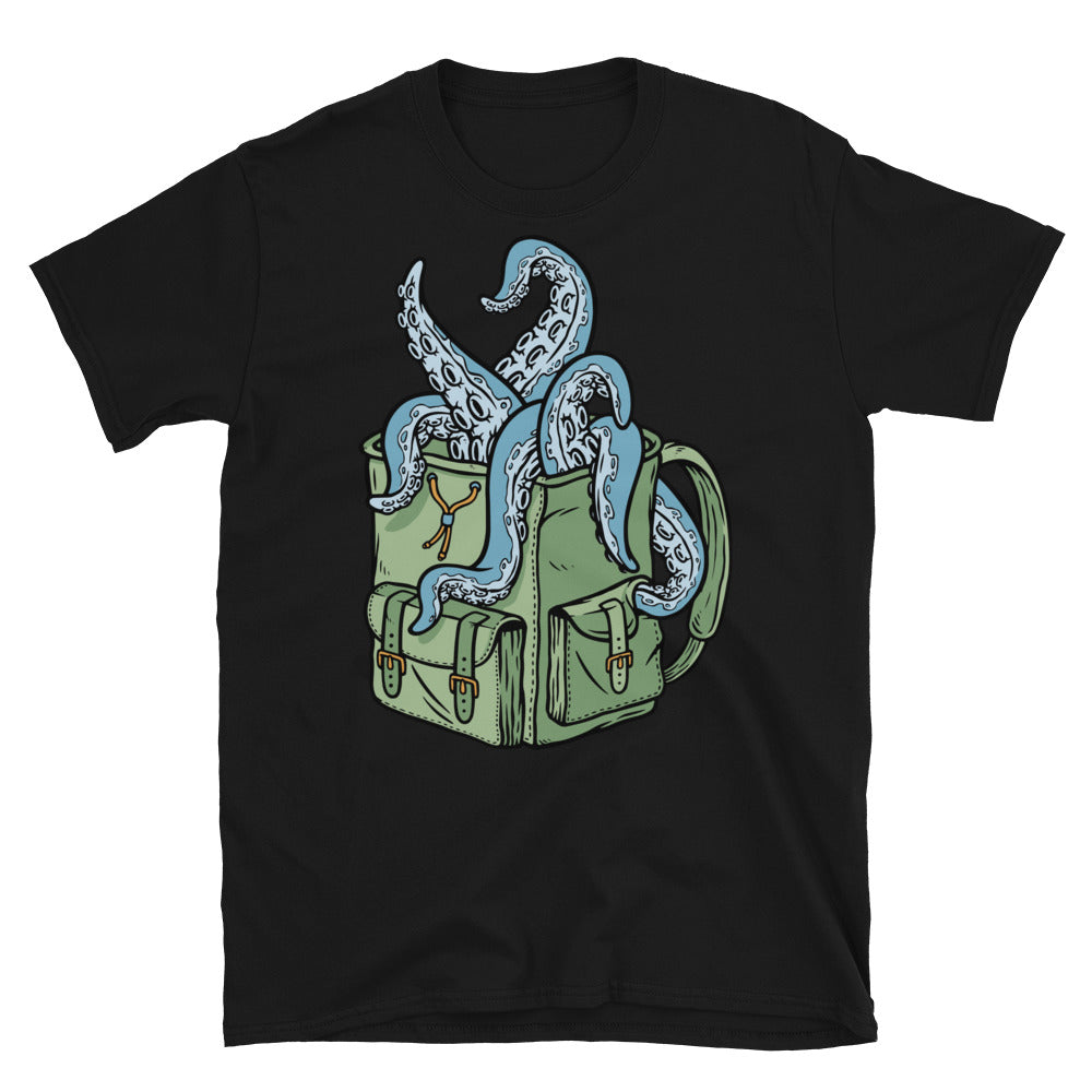 Octopus comes out of the bag Fit Unisex Softstyle T-Shirt