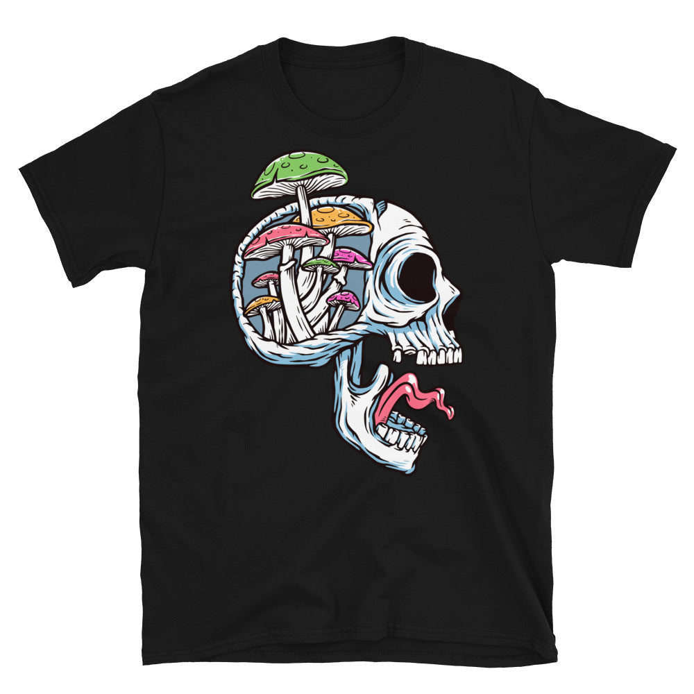 Skull and mushroom Fit Unisex Softstyle T-Shirt