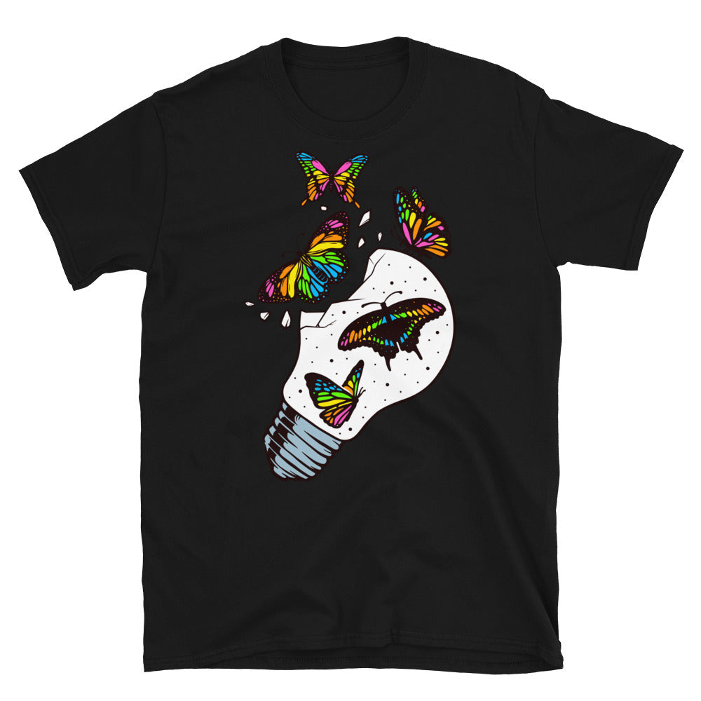 Butterflies are Free to Fly - Fit Unisex Softstyle T-Shirt