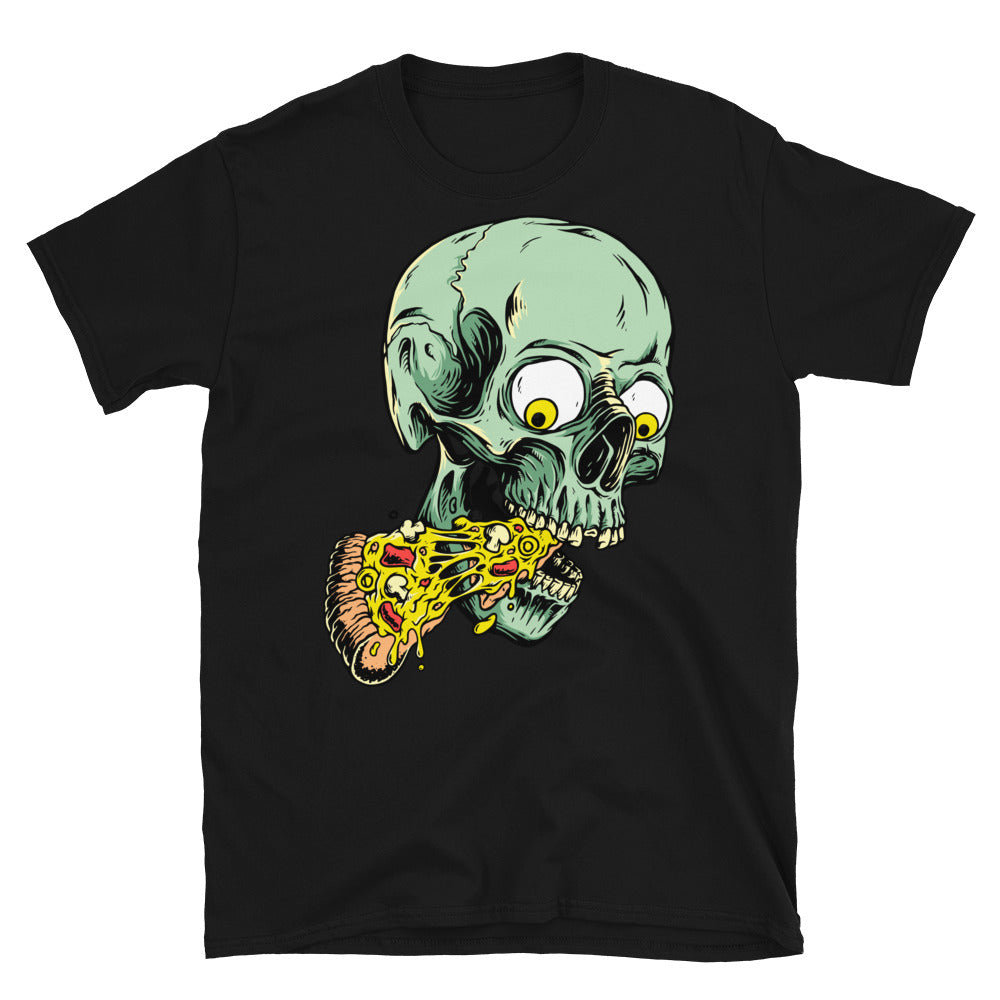 Skull and Pizza Fit Unisex Softstyle T-Shirt