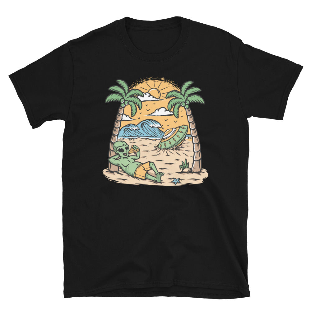 Alien Stranded and Stuck in the Dessert - Fit Unisex Softstyle T-Shirt