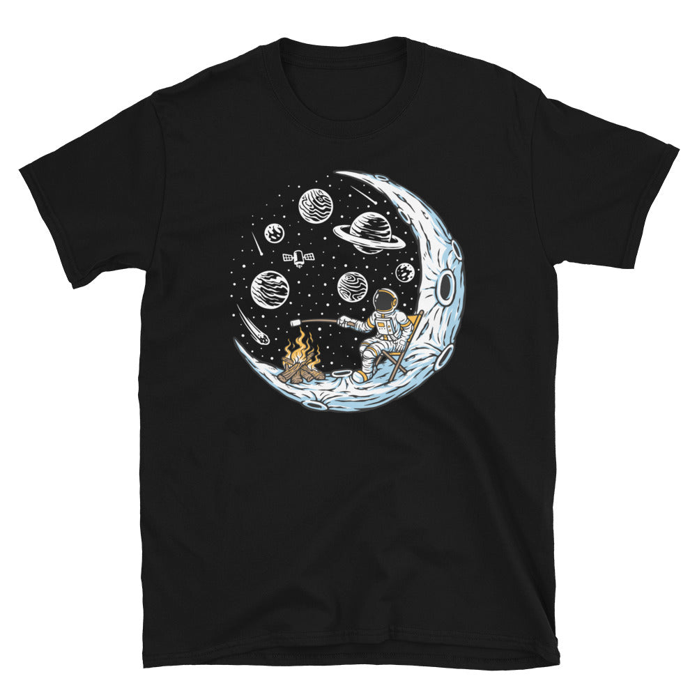 Astronauts Burn Marshmallows on the Moon - Fit Unisex Softstyle T-Shirt