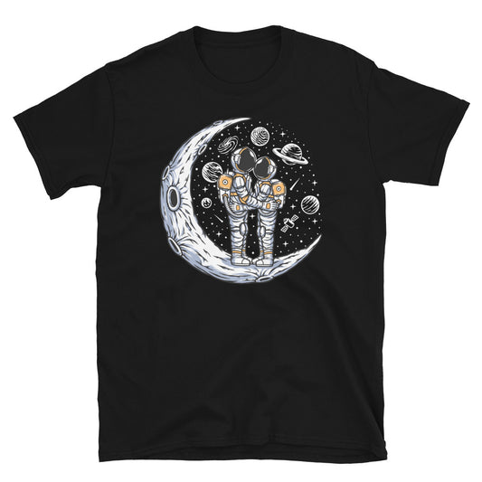 Astronaut Dating on the Moon - Fit Unisex Softstyle T-Shirt