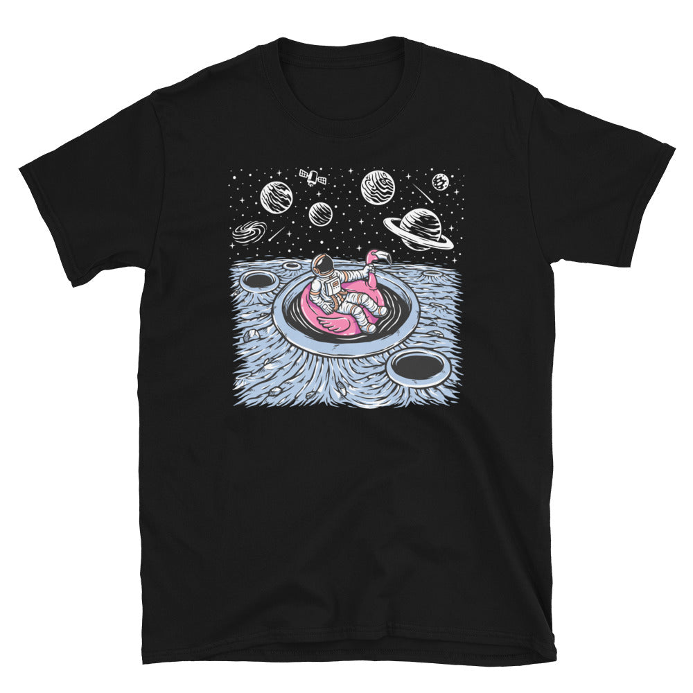 Astronaut Chilling on the Planet - Fit Unisex Softstyle T-Shirt