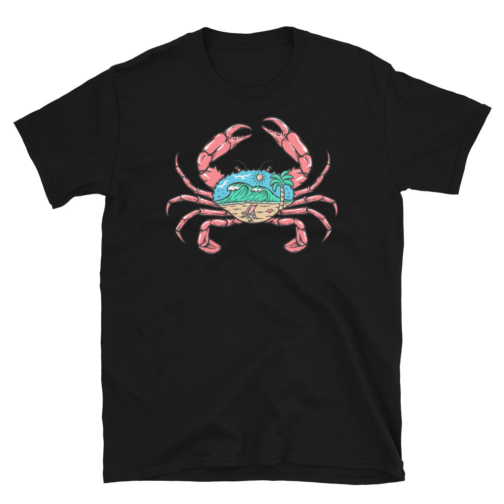 Beach View Inside the Crab - Fit Unisex Softstyle T-Shirt