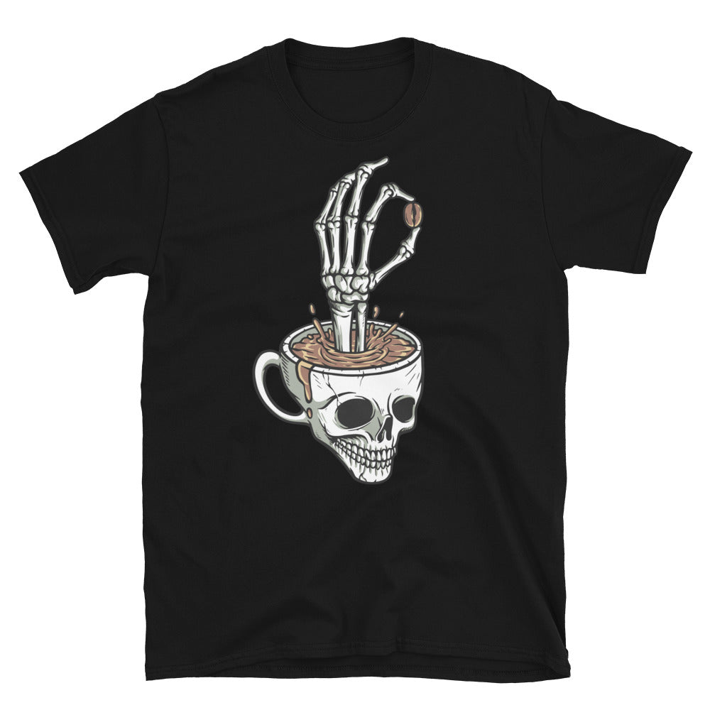 Best Skull Coffee, Coffee Bean - Fit Unisex Softstyle T-Shirt
