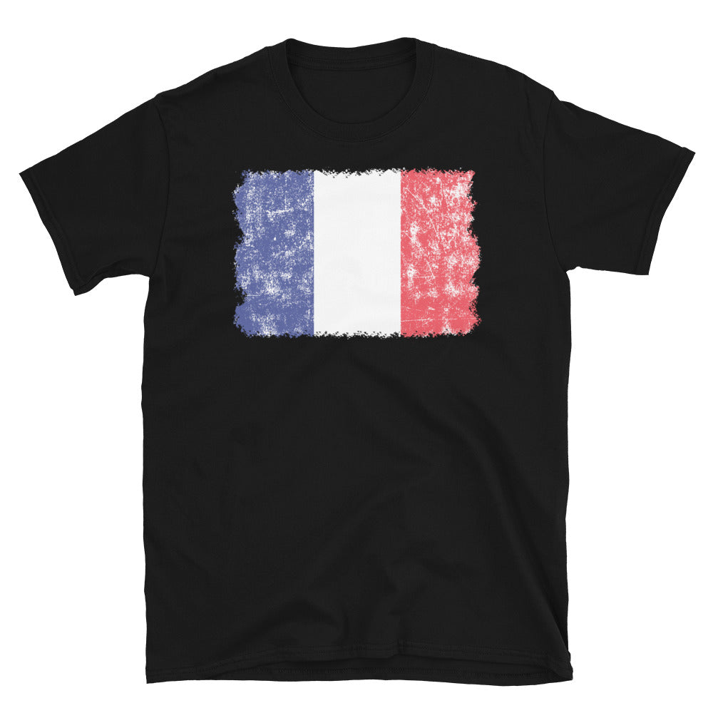 France Flag - Fit Unisex Softstyle T-Shirt