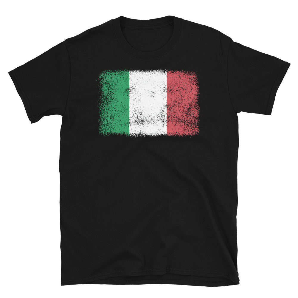 Italy Grunge Flag - Fit Unisex Softstyle T-Shirt