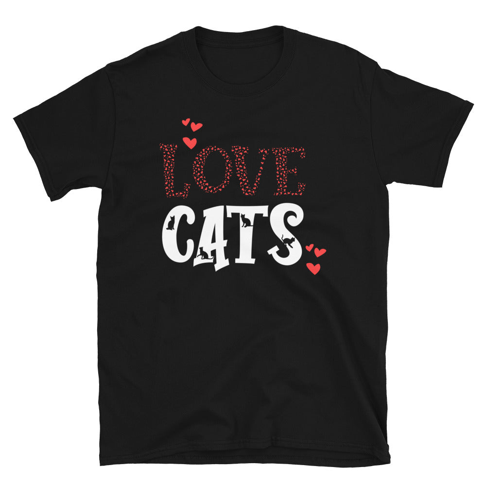 Love Cats - Fit Unisex Softstyle T-Shirt