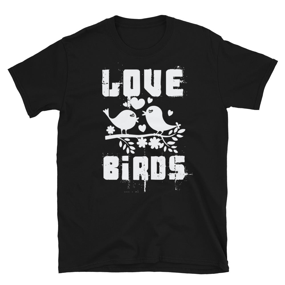 Love Birds, Valentine for Couples Fit Unisex Softstyle T-Shirt