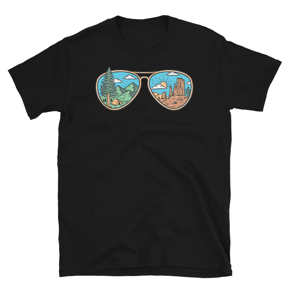 mountains and deserts in eyeglasses Fit Unisex Softstyle T-Shirt