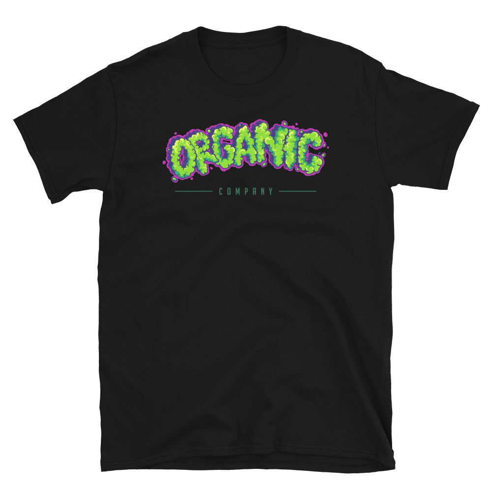 Organic cannabis smoke effect lettering words Fit Unisex Softstyle T-Shirt