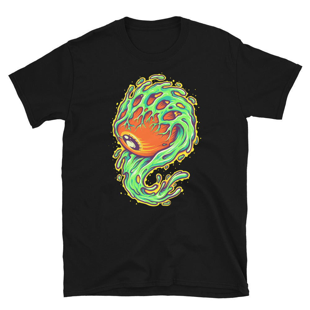 One Eye Monster Melt Spooky Halloween Fit Unisex Softstyle T-Shirt