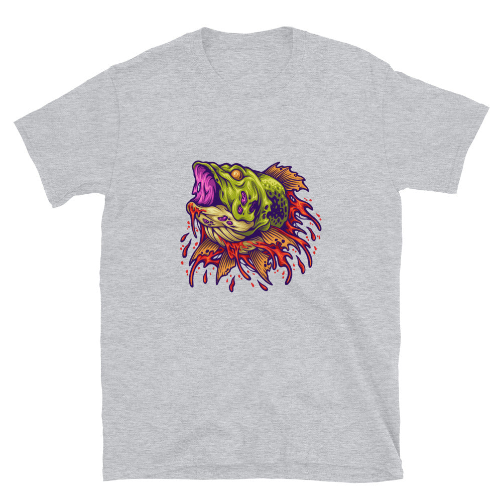 Scary fish head monster Fit Unisex Softstyle T-Shirt