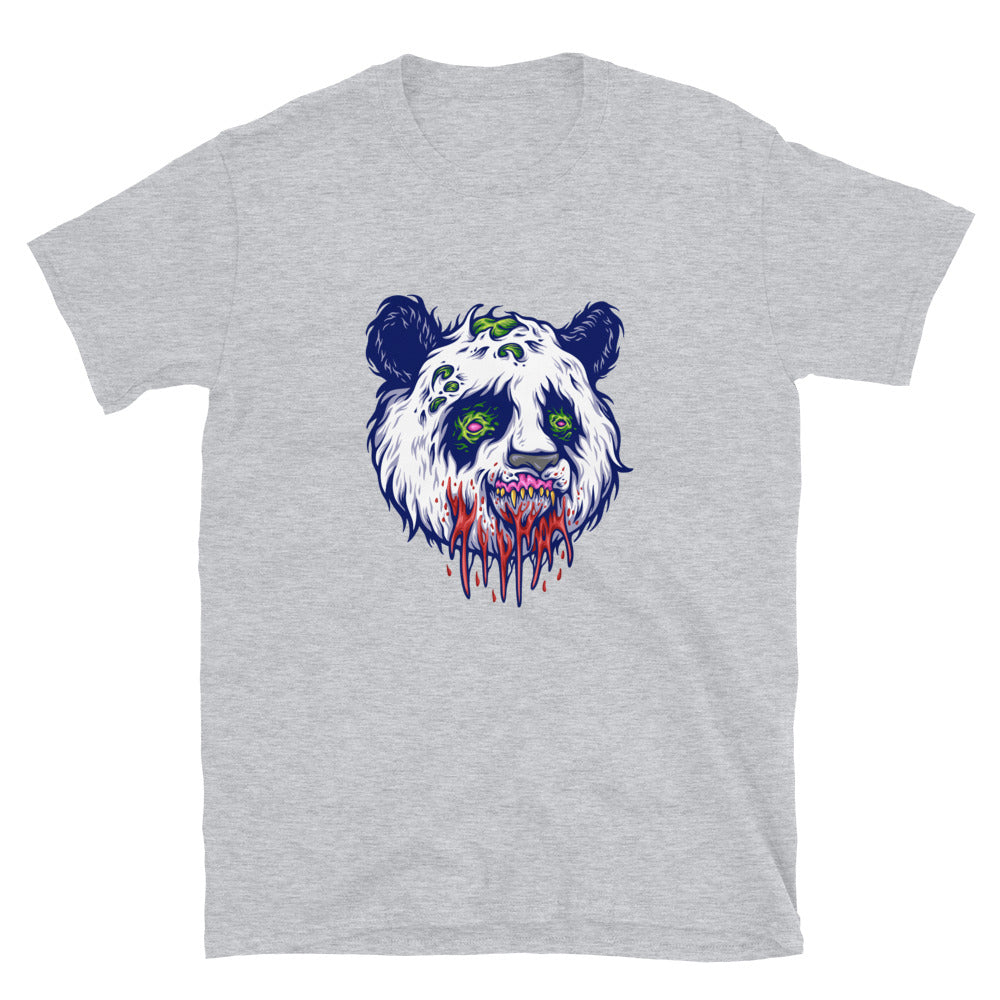 Scary panda head monster Fit Unisex Softstyle T-Shirt