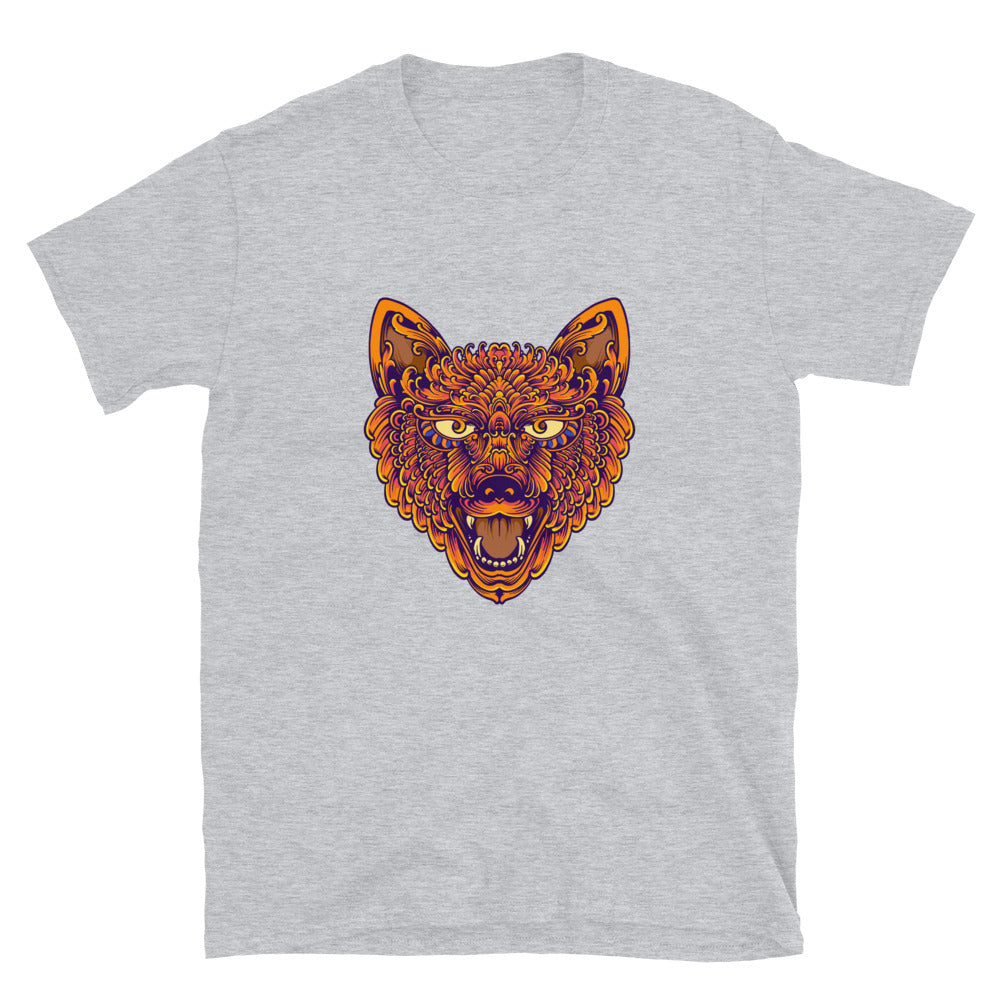 Wolf dog head luxury classic ornament Fit Unisex Softstyle T-Shirt