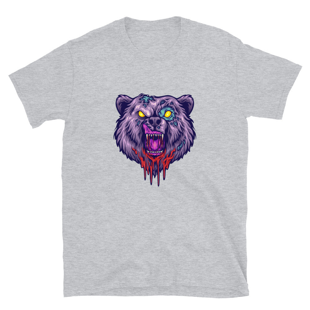Scary bear head monster Fit Unisex Softstyle T-Shirt