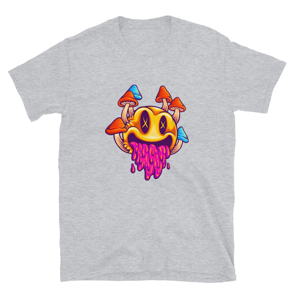 Psychedelic mushrooms emoticons colorful Fit Unisex Softstyle T-Shirt