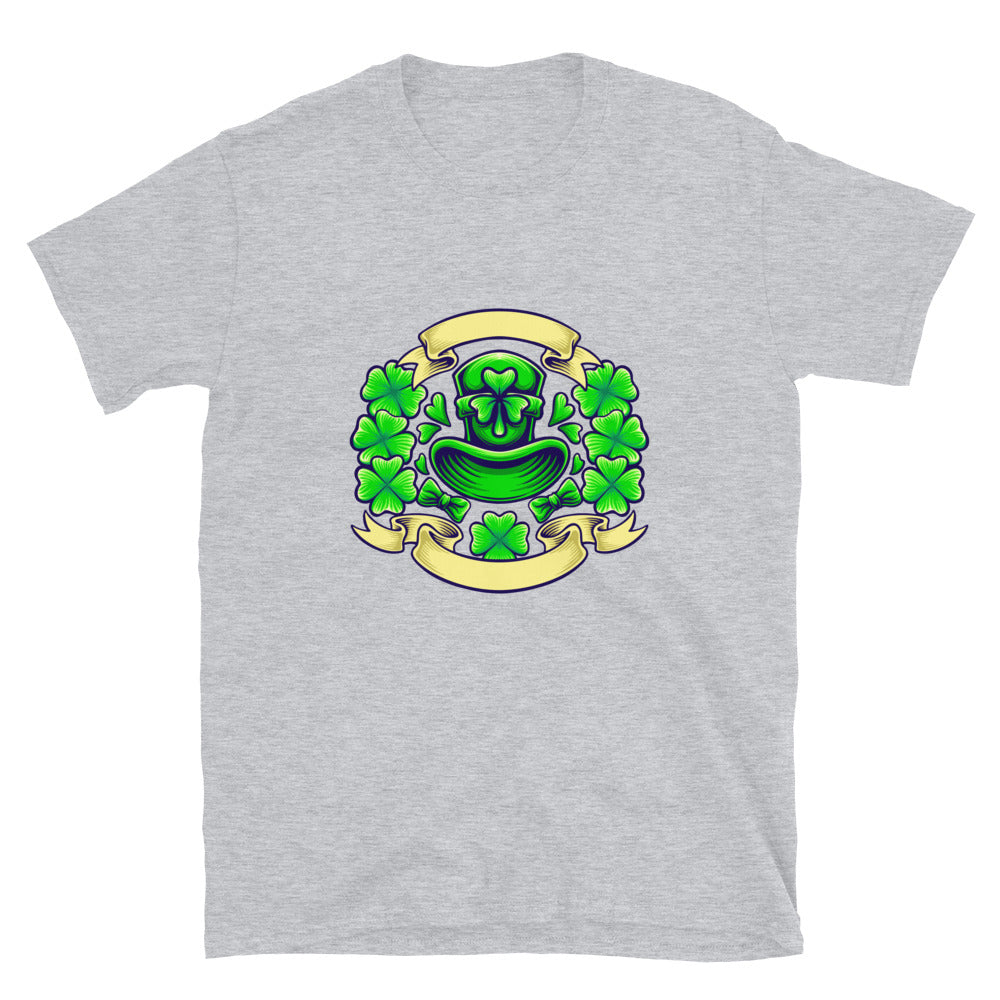 St patricks clover day with vintage Fit Unisex Softstyle T-Shirt