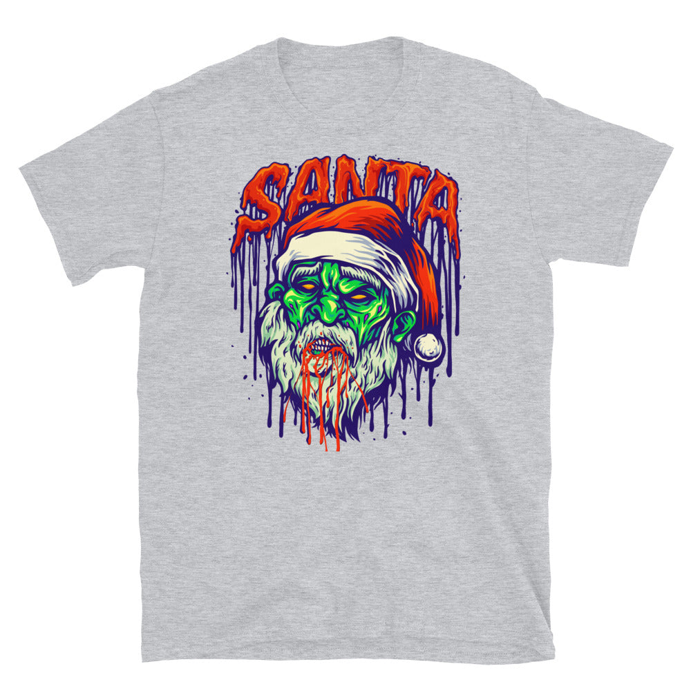Santa Zombie SpookyBloods Mascot Fit Unisex Softstyle T-Shirt
