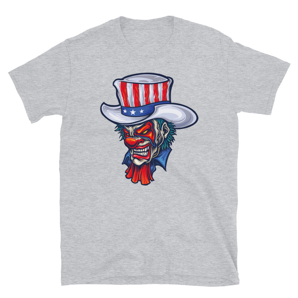 Evil Clown, American Halloween - Fit Unisex Softstyle T-Shirt
